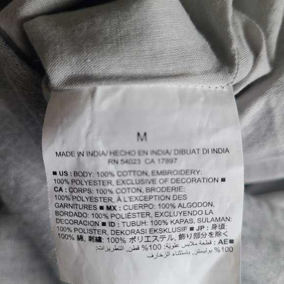 Old Navy Women Embroidered Gray Dress Size M - Picture 8 of 8